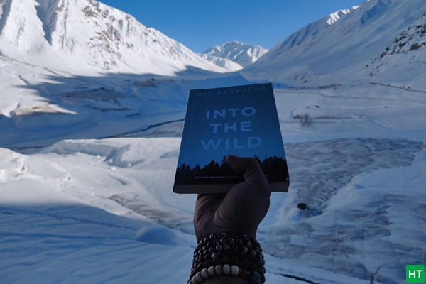 A late‑winter day in Spiti: long, cold stakeouts are common on snow‑leopard trips—patience (and a book) helps.