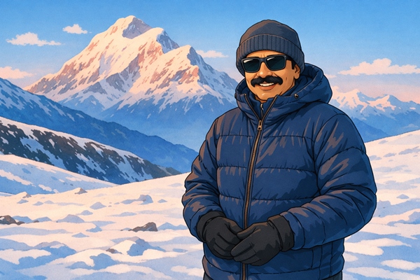 Layering for a comfortable winter trekking experience in the Himalayas